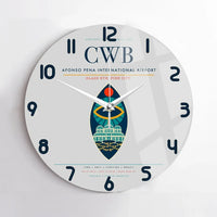 Thumbnail for Afonso Pena International Airport (CWB) design on light gray no frame wall clock