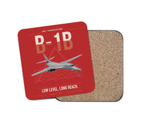 Thumbnail for B-1B Lancer design on red 1 piece coaster
