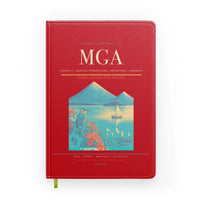Thumbnail for Augusto C. Sandino International Airport (MGA) design on red notebook