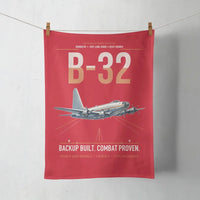 Thumbnail for B-32 Dominator design on red towel
