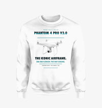 Thumbnail for DJI Phantom 4 Pro V2.0 design on white sweatshirt
