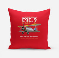 Thumbnail for F3F-2 Last Biplane First Fight design on red pillow