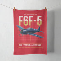 Thumbnail for F6F-5 Hellcat design on red towel