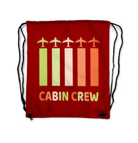 Thumbnail for Colourful Cabin Crew Drawstring Bag - view 7