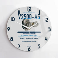 Thumbnail for V2500-A5 design on light gray no frame wall clock