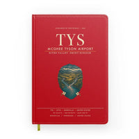 Thumbnail for McGhee Tyson Airport Knoxville (TYS) design on red notebook