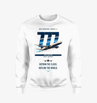 Thumbnail for Boeing 777-200LR design on white sweatshirt