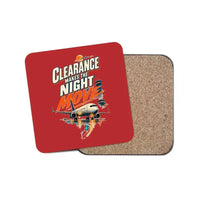 Thumbnail for Clearance Makes The Night Move design on red 1 piece coaster