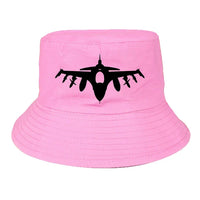 Thumbnail for Fighter Jet 16 Silhouette summer hat - light pink
