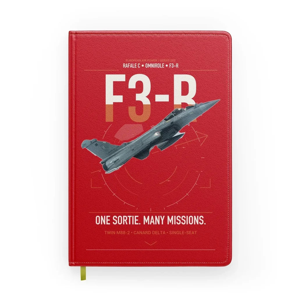 Dassault Rafale C — F3-R standard design on red notebook