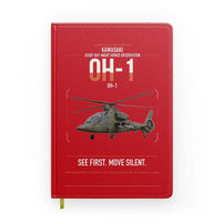 Thumbnail for Kawasaki OH-1 design on red notebook