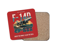 Thumbnail for F-14D Tomcat design on red 1 piece coaster