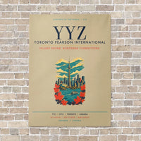 Thumbnail for Toronto Pearson International Airport YYZ vertical canvas print - no frame - beige background