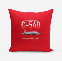 Thumbnail for C-54D Skymaster design on red pillow