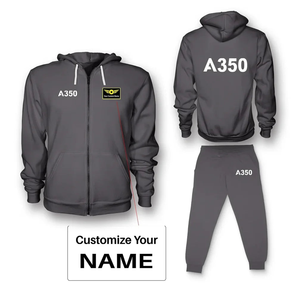 Customisable Airbus A350 Hoodie - view 7
