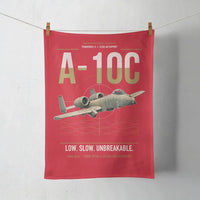 Thumbnail for A-10C Thunderbolt II design on red towel