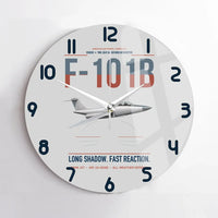 Thumbnail for F-101B Voodoo design on light gray no frame wall clock