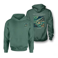 Thumbnail for VINTAGE G4074 - The Storm Diversion - Double-Side Hoodie design on green double side
