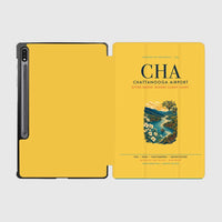 Thumbnail for Chattanooga Airport (CHA) design on yellow samsung tablet tablet case