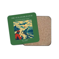 Thumbnail for The Avalanche Watch - Designed Coasters design on green 1-piece