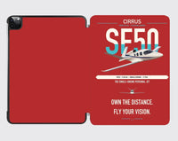 Thumbnail for Cirrus Vision Jet G2+ design on red ipad tablet case