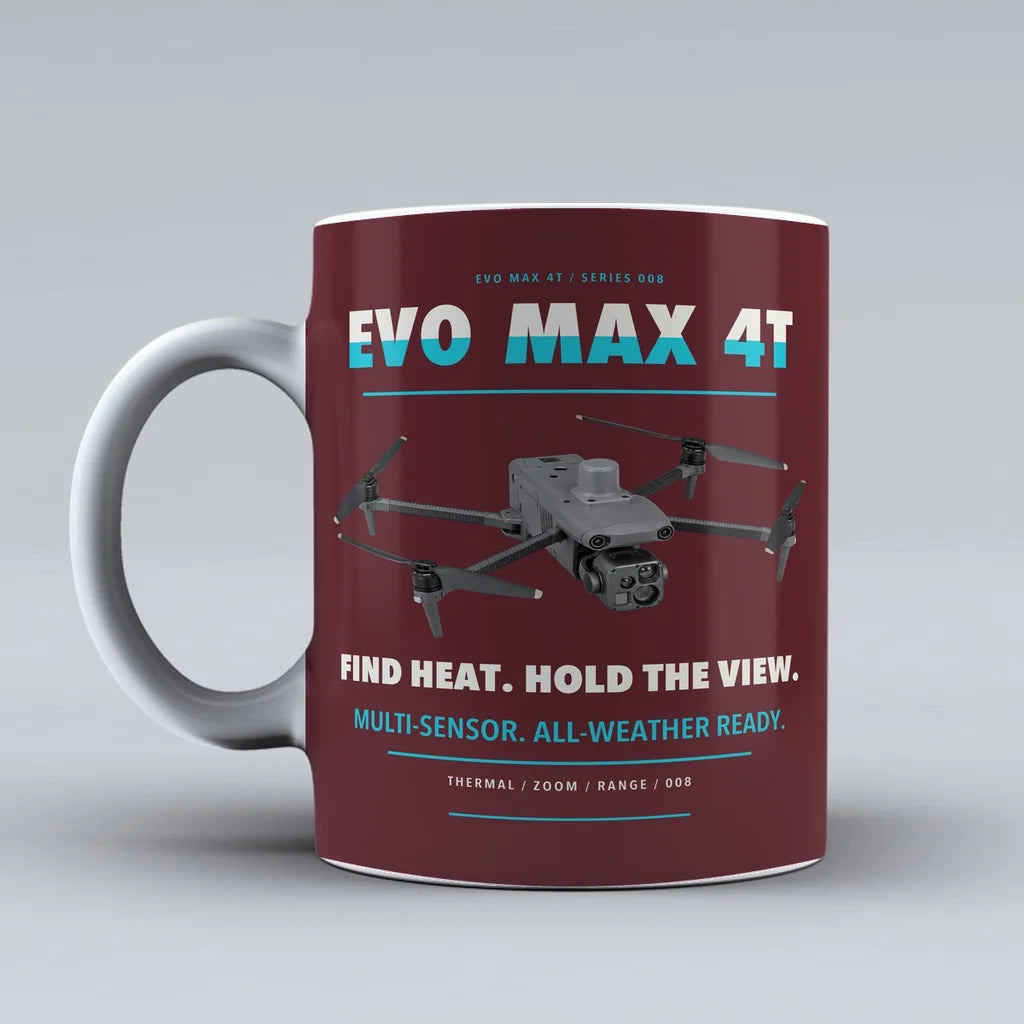 EVO Max 4T Mug design on dark red autel