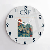 Thumbnail for Tancredo Neves International Airport (CNF) design on light gray no frame wall clock