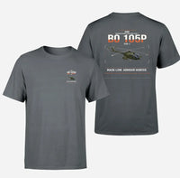 Thumbnail for MBB BO 105P PAH-1 design on gray t-shirt, double-side print