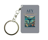 Thumbnail for Akureyri Airport (AEY) design on gray key chain