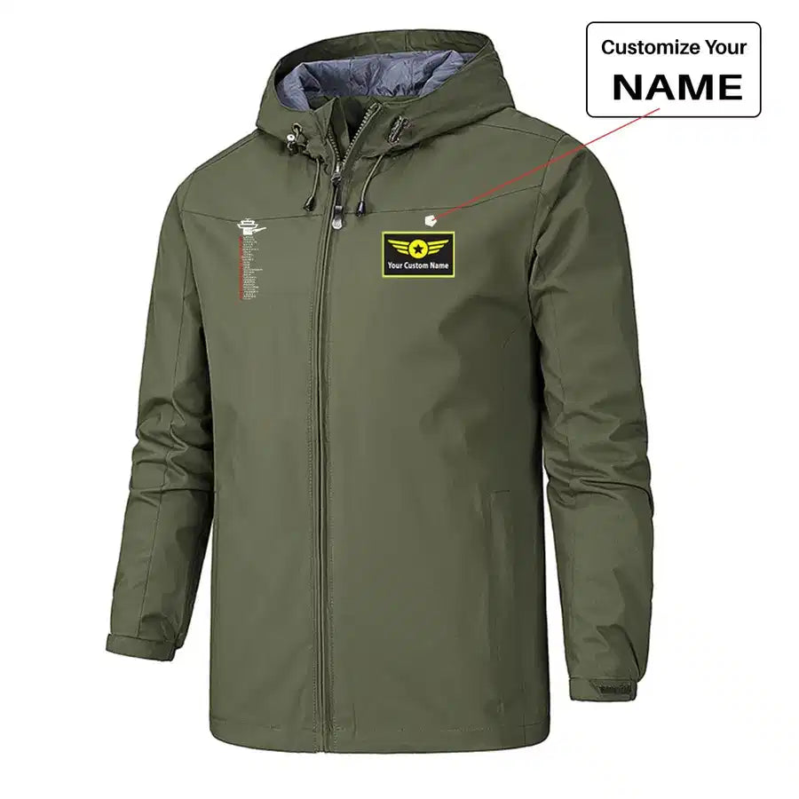 Aviation Alphabet Rain Jacket - view 7