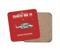 Thumbnail for HAL ALH Dhruv Mk III design on red 1 piece coaster