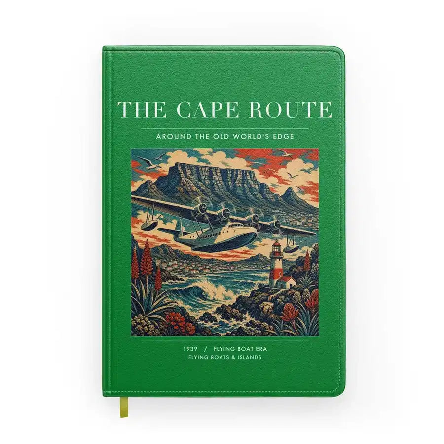 VINTAGE G4070 - The Cape Route - Designed Notebooks design on green