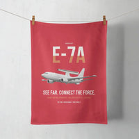 Thumbnail for E-7A Wedgetail design on red towel