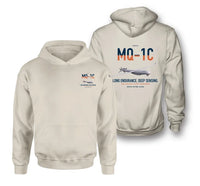 Thumbnail for MQ-1C Gray Eagle ER design on khaki double-side hoodie, double-side print