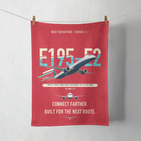 Thumbnail for Embraer E195-E2 design on red towel