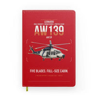 Thumbnail for Leonardo AW139 design on red notebook