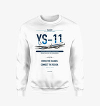 Thumbnail for NAMC YS-11A design on white sweatshirt