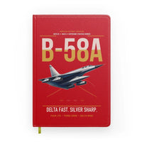 Thumbnail for B-58A Hustler design on red notebook