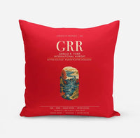 Thumbnail for Gerald R. Ford International Airport Grand Rapids (GRR) design on red pillow