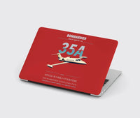 Thumbnail for Bombardier Learjet 35A design on red MacBook case