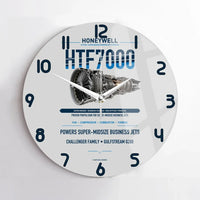 Thumbnail for HTF7000 design on light gray no frame wall clock