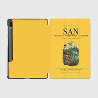 Thumbnail for San Diego International Airport (SAN) design on yellow samsung tablet tablet case