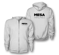 Thumbnail for Mesa Airlines logo on white zipped hoodie