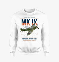 Thumbnail for Supermarine Spitfire Mk IX design on white sweatshirt