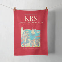 Thumbnail for Kristiansand Airport, Kjevik (KRS) design on red towel