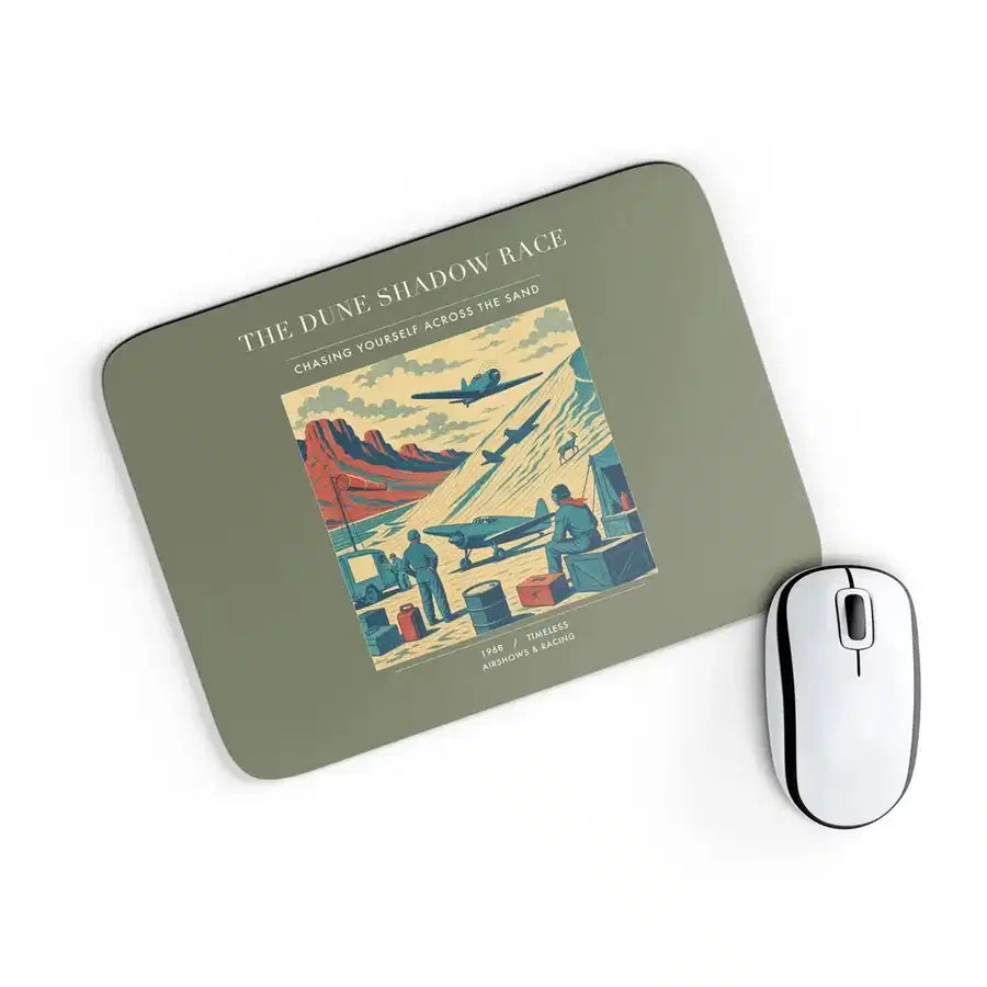 VINTAGE G4334 - The Dune Shadow Race - Designed Mouse Pads design on greenarmy rectangle