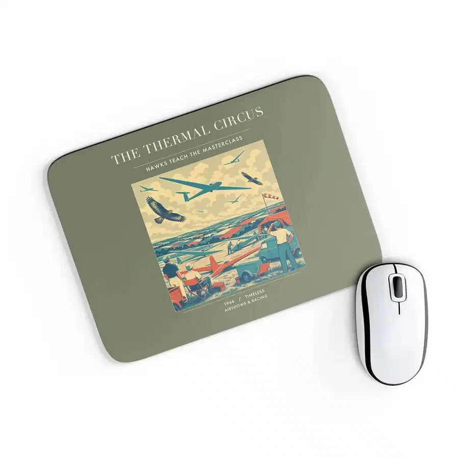 VINTAGE G4474 - The Thermal Circus - Designed Mouse Pads design on greenarmy rectangle