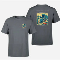 Thumbnail for VINTAGE G4506 - The Air Ambulance Run - Double-Side T-Shirt design on gray double side t shirt