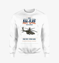 Thumbnail for Boeing AH-64E Apache Guardian design on white sweatshirt