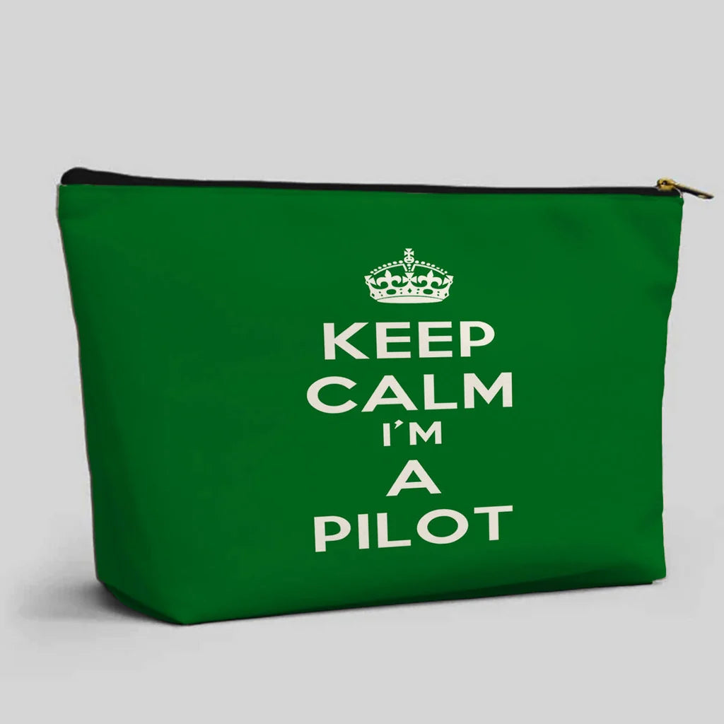 Keep Calm I'm A Pilot Zipper Pouch - view 7